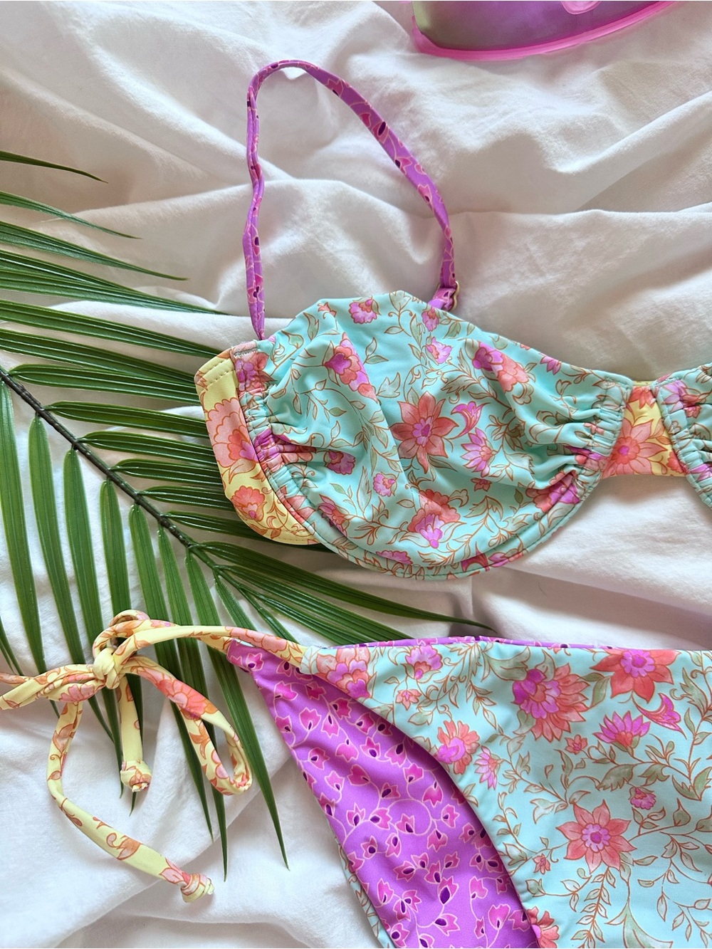 Billabong Folk Story Sienna Underwire Bikini Top | Reversible Tie Tropic Bottom - Picture 5 of 16